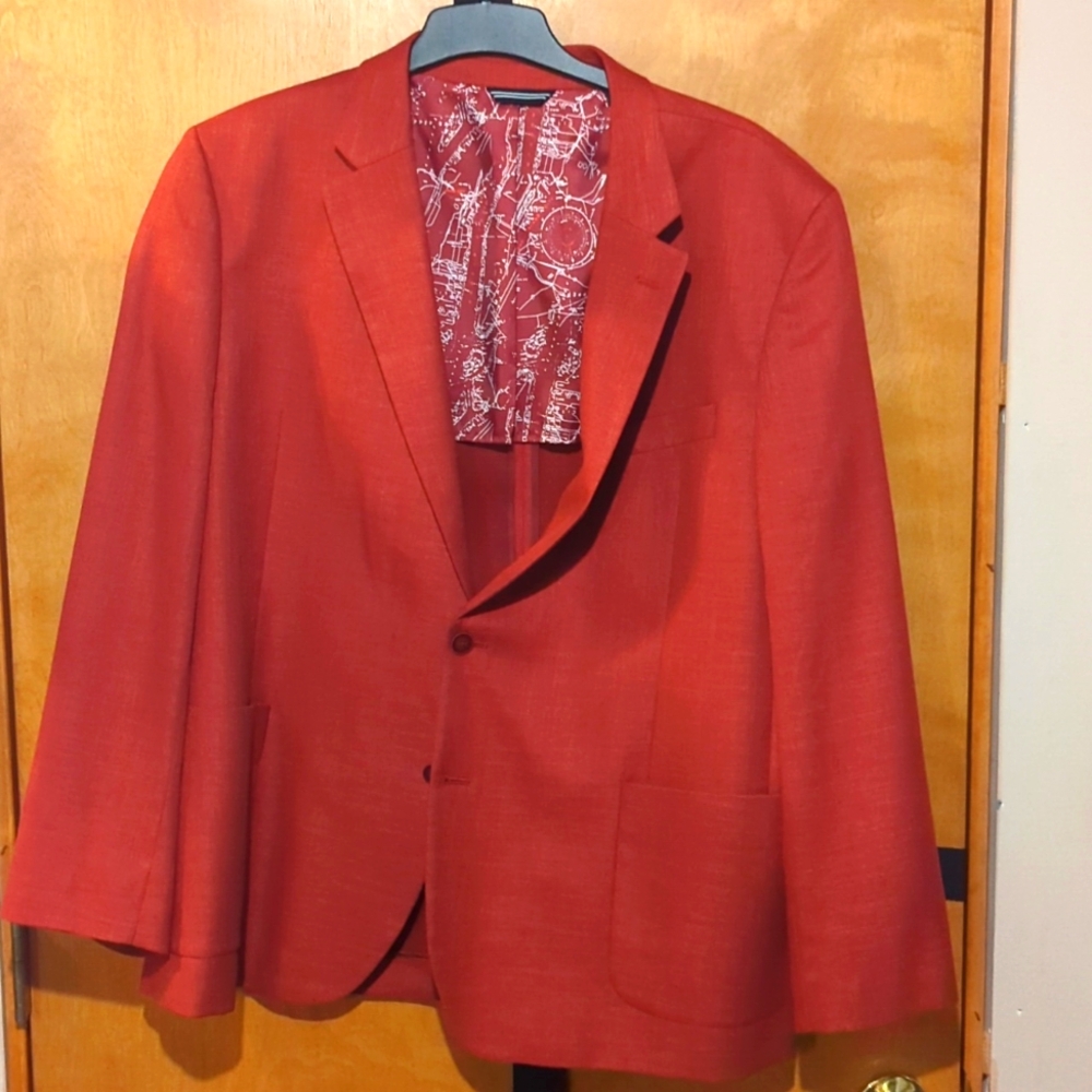 Nautica Mens 50R Red Blazer